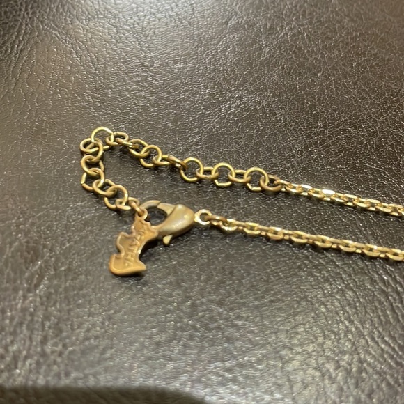 🌟 Agatha Paris Scottie Dog Zebra Gold Black Pendant Necklace - Picture 6 of 6